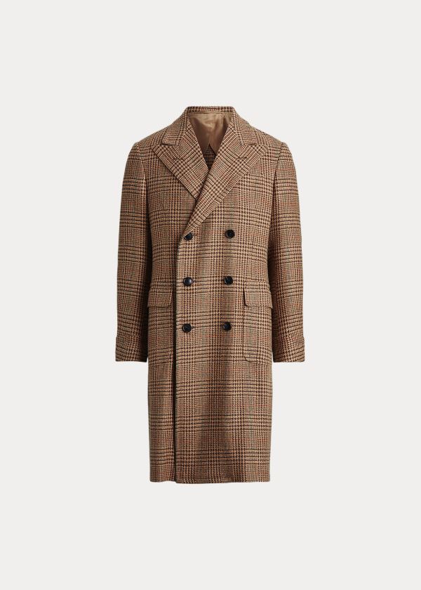 Ralph Lauren Wool-Blend-Tweed Frakke Herre Danmark (UEDTK6405)